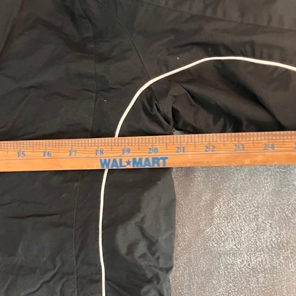 Columbia Womens Waterproof Rain Jacket Black White Piping Hooded Large - Picture 6 of 11